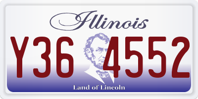 IL license plate Y364552