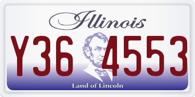 IL license plate Y364553