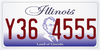 IL license plate Y364555