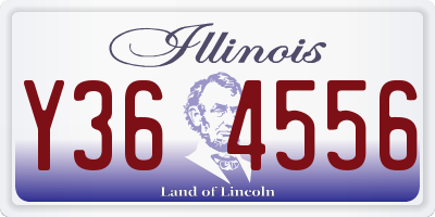 IL license plate Y364556