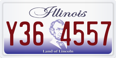 IL license plate Y364557