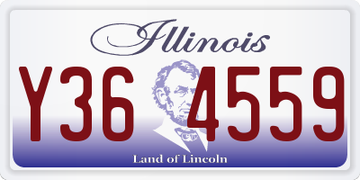 IL license plate Y364559