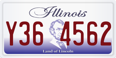 IL license plate Y364562