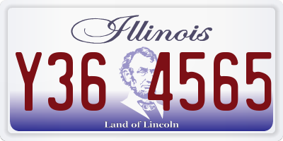 IL license plate Y364565