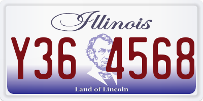 IL license plate Y364568