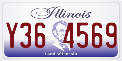 IL license plate Y364569