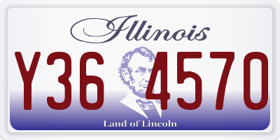 IL license plate Y364570