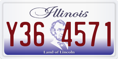 IL license plate Y364571