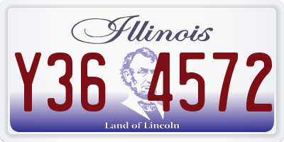 IL license plate Y364572