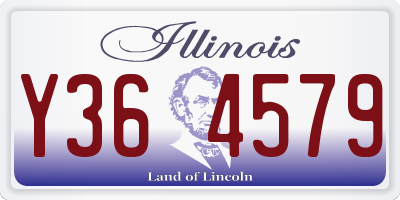 IL license plate Y364579
