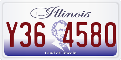 IL license plate Y364580