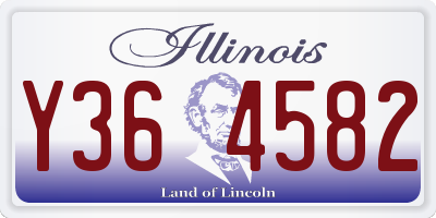 IL license plate Y364582
