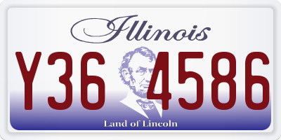 IL license plate Y364586