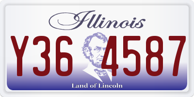 IL license plate Y364587