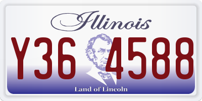 IL license plate Y364588