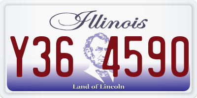 IL license plate Y364590