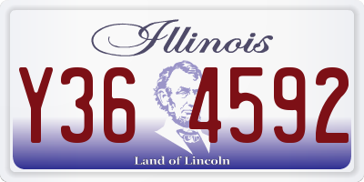 IL license plate Y364592