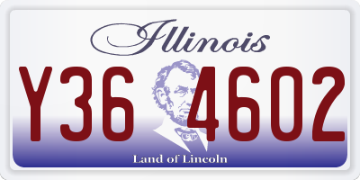 IL license plate Y364602