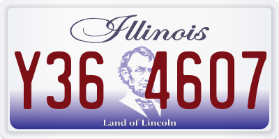 IL license plate Y364607