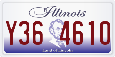 IL license plate Y364610