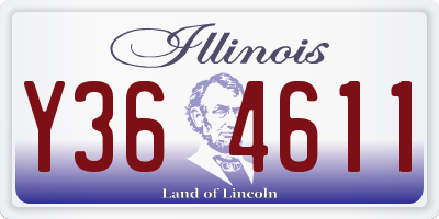 IL license plate Y364611