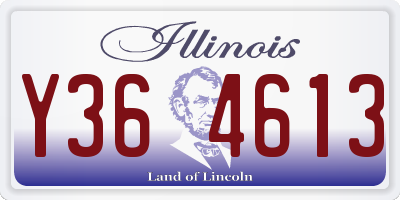 IL license plate Y364613