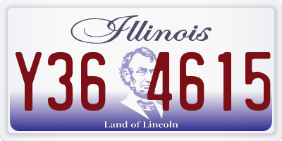 IL license plate Y364615