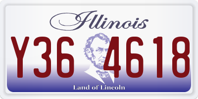 IL license plate Y364618