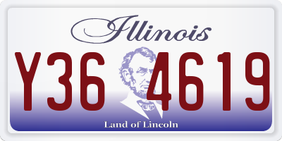 IL license plate Y364619