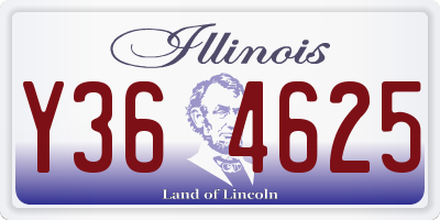 IL license plate Y364625