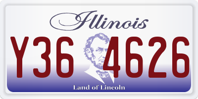 IL license plate Y364626