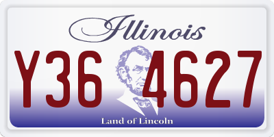 IL license plate Y364627