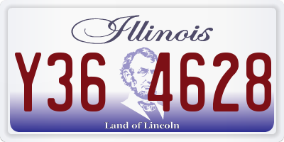 IL license plate Y364628