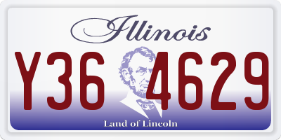 IL license plate Y364629