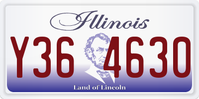 IL license plate Y364630
