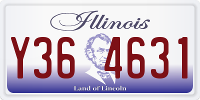 IL license plate Y364631