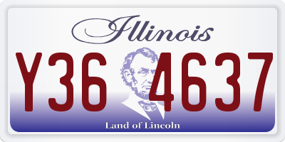 IL license plate Y364637