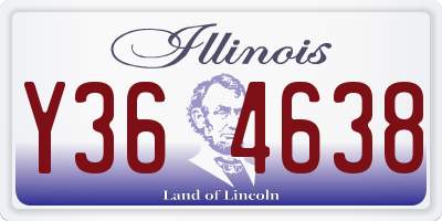 IL license plate Y364638