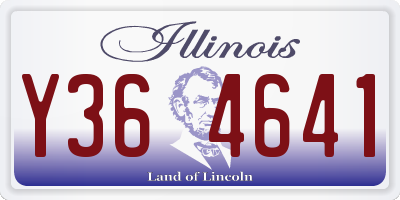 IL license plate Y364641