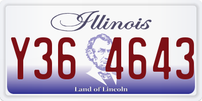 IL license plate Y364643