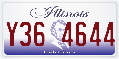 IL license plate Y364644