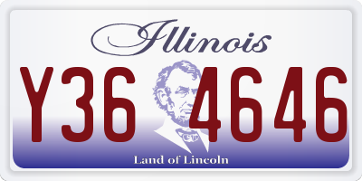 IL license plate Y364646
