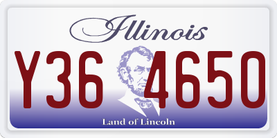 IL license plate Y364650