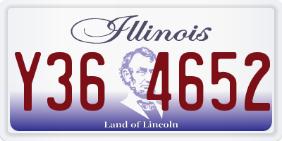 IL license plate Y364652