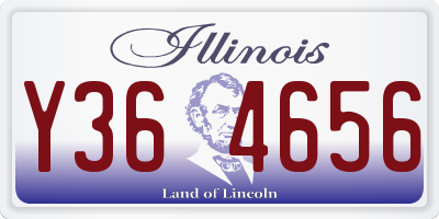 IL license plate Y364656