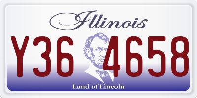 IL license plate Y364658