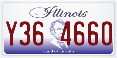 IL license plate Y364660