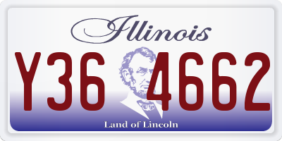 IL license plate Y364662