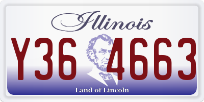 IL license plate Y364663