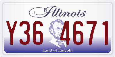 IL license plate Y364671